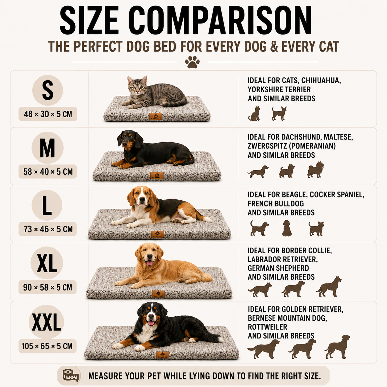 Bella | Pawventure Flat Orthopedic Foam Dog Mat