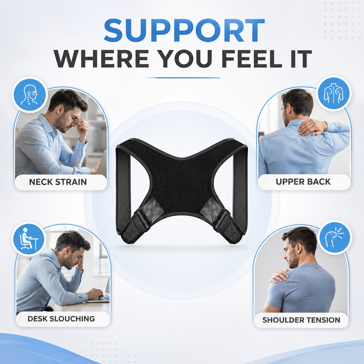 Bella | PostuSure Adjustable Shoulder Posture Brace