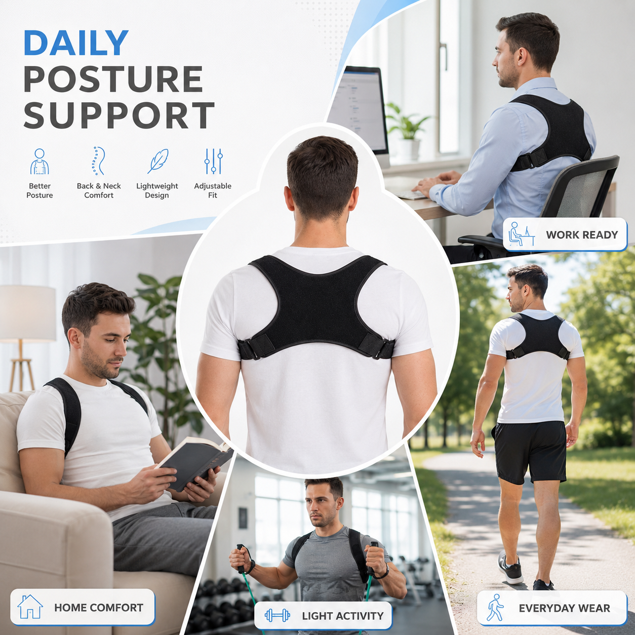 Bella | PostuSure Adjustable Shoulder Posture Brace