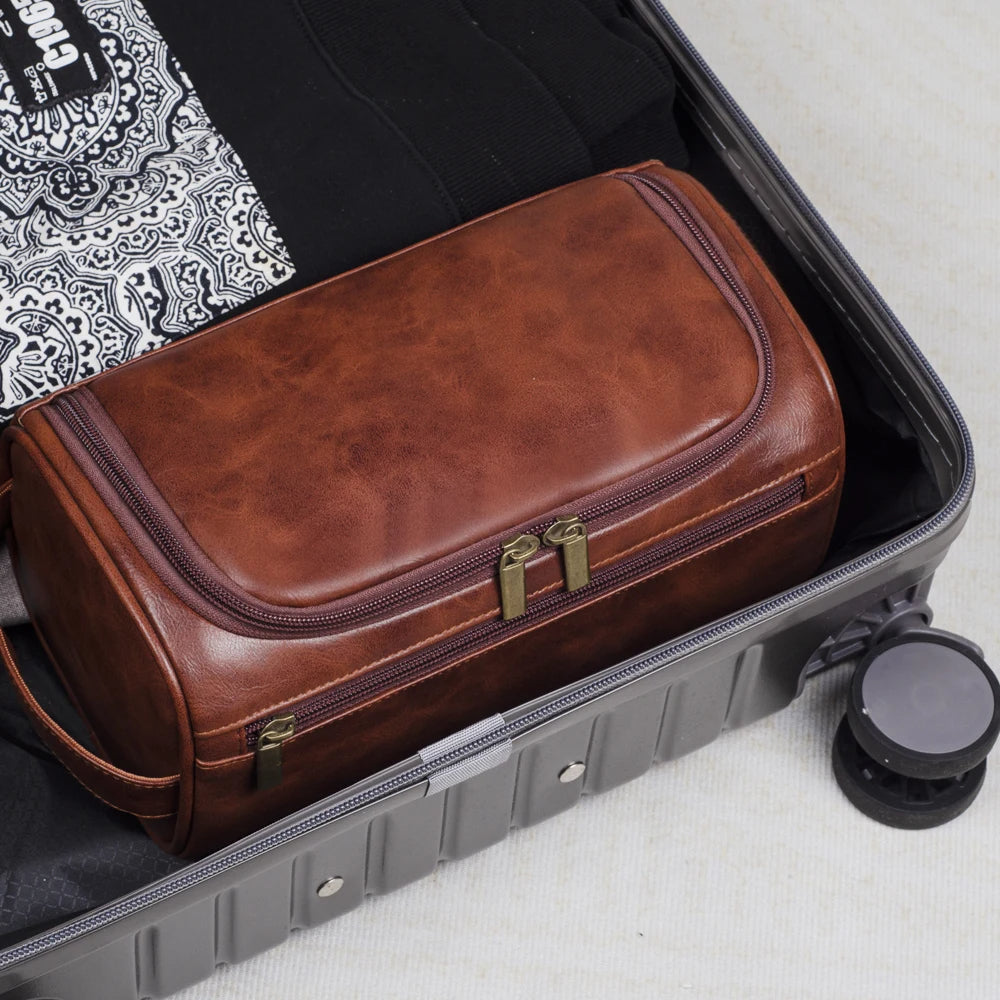 Bella - Premium Leather Toiletry Bag for Travellers