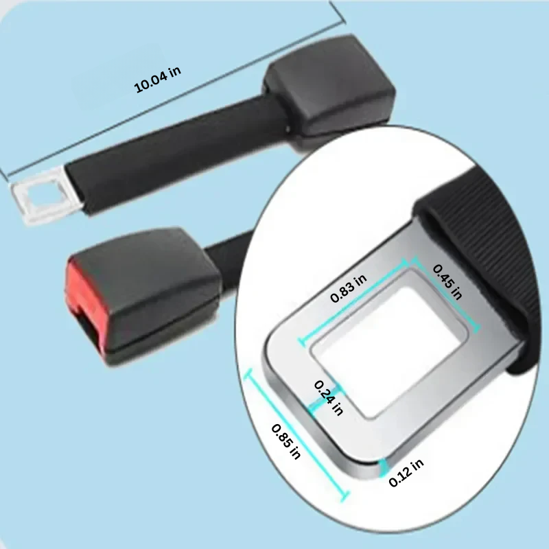 Bella | Raised Seat Belt Extender with Rigid Stem