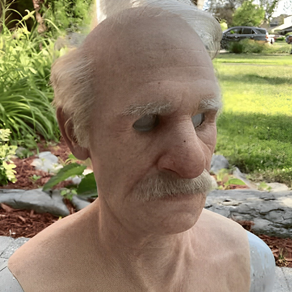 Bella | Realistic Old Man Mask – Halloween and Cosplay Latex Mask with Movable Mouth