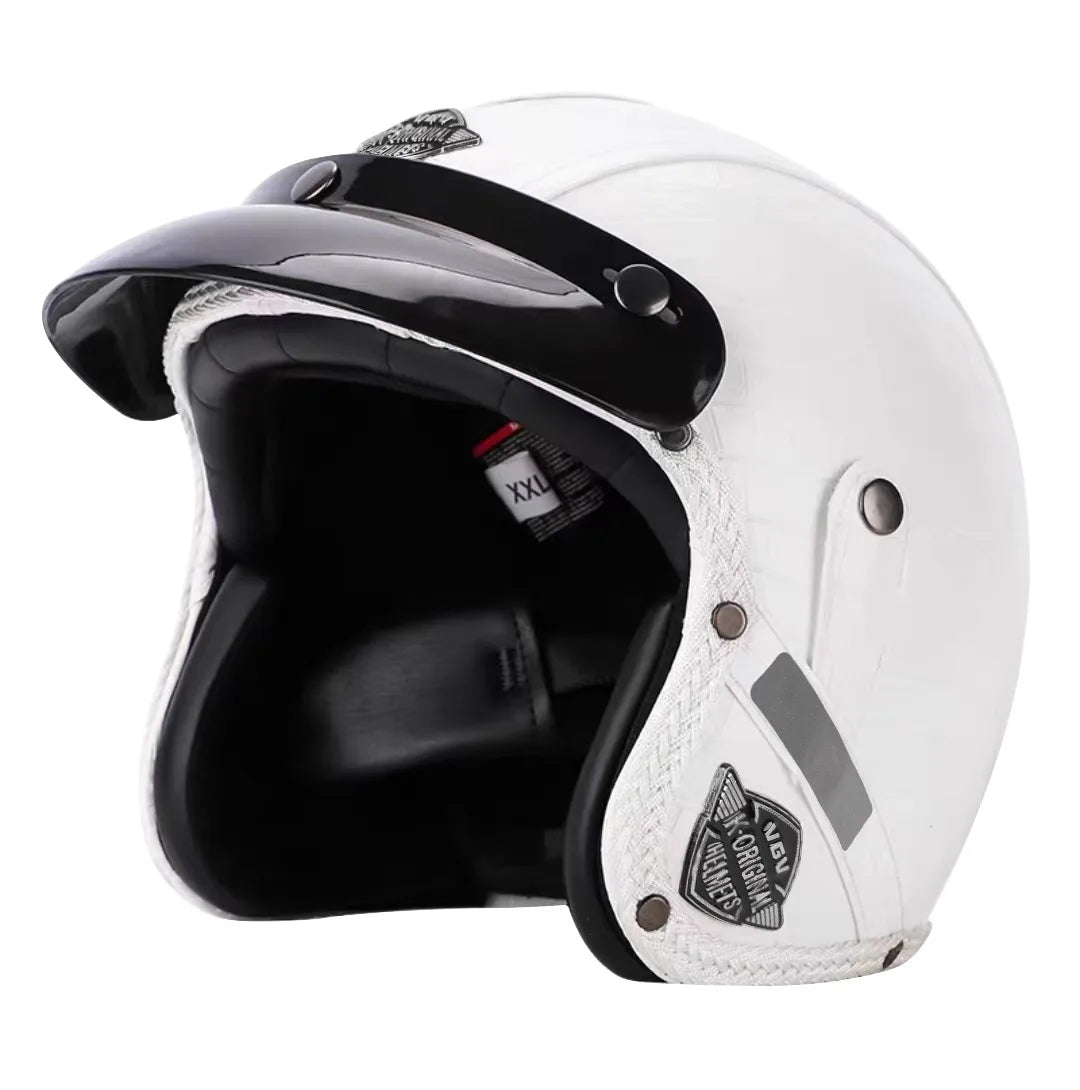 Bella | Retro Kael 3/4 Open Face Motorcycle Helmet