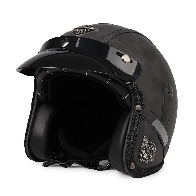 Bella | Retro Kael 3/4 Open Face Motorcycle Helmet
