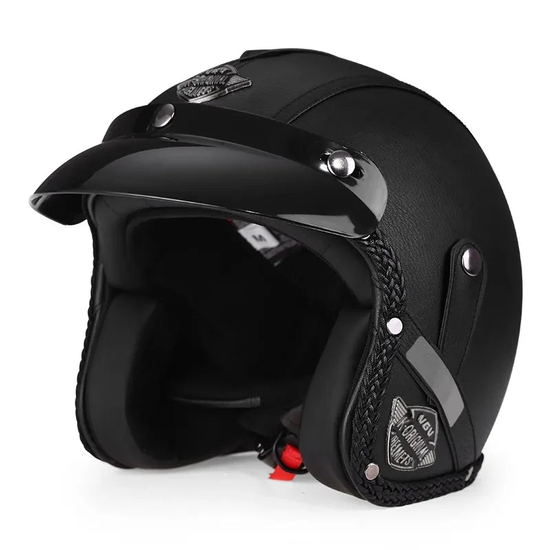 Bella | Retro Kael 3/4 Open Face Motorcycle Helmet