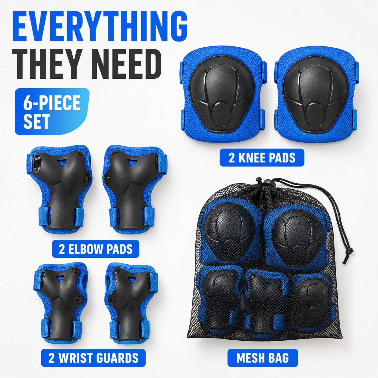 Bella | Safekiddo 6-Piece Kids' Protective Gear Set