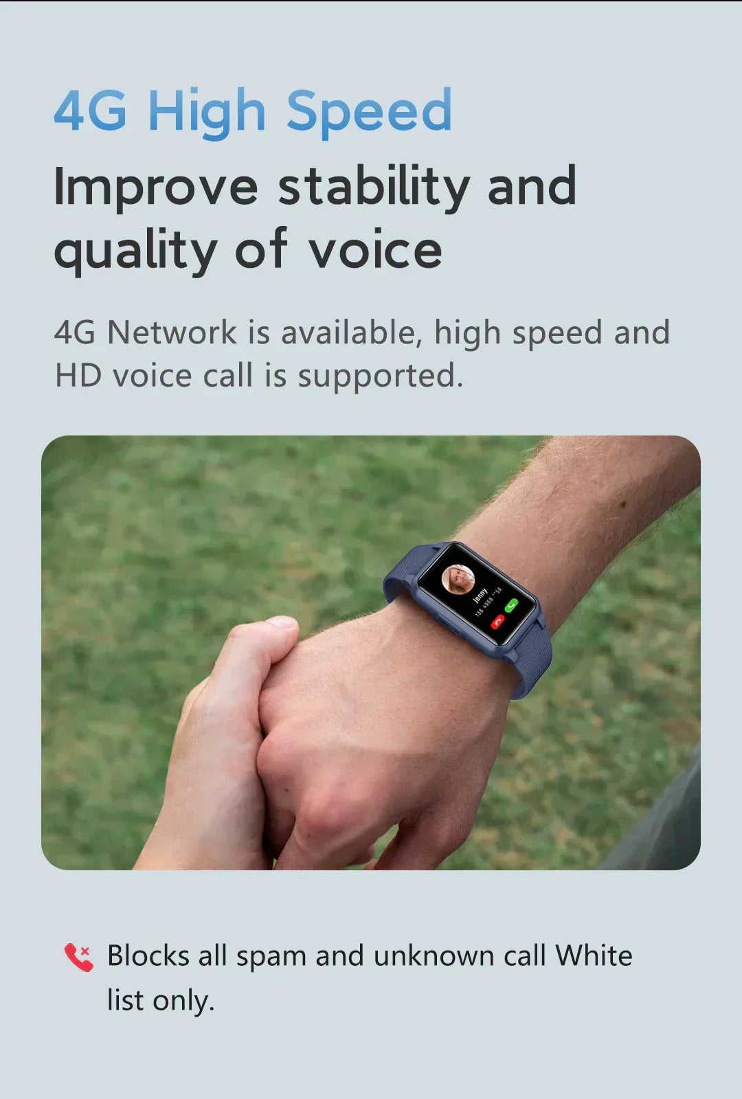 Bella Senior Safety Watch with Fall Detection and GPS - Smart Care Smartwatch