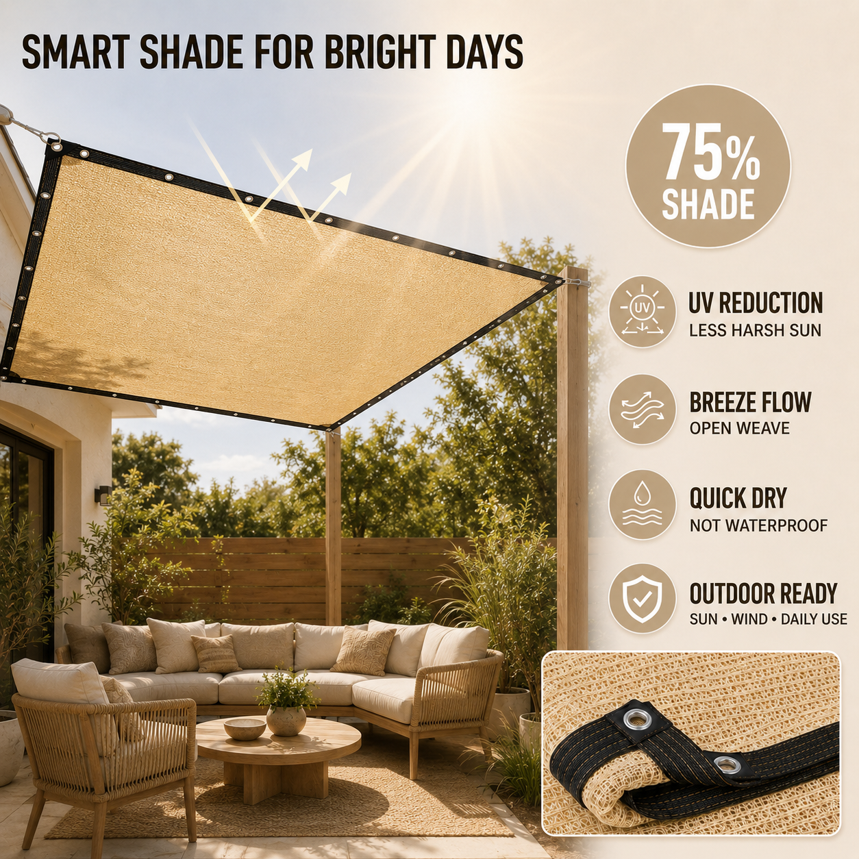 Bella | Shadeora Rectangular Sunshade Awning