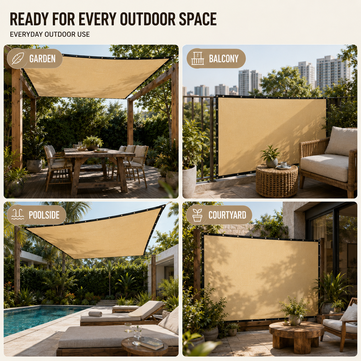Bella | Shadeora Rectangular Sunshade Awning