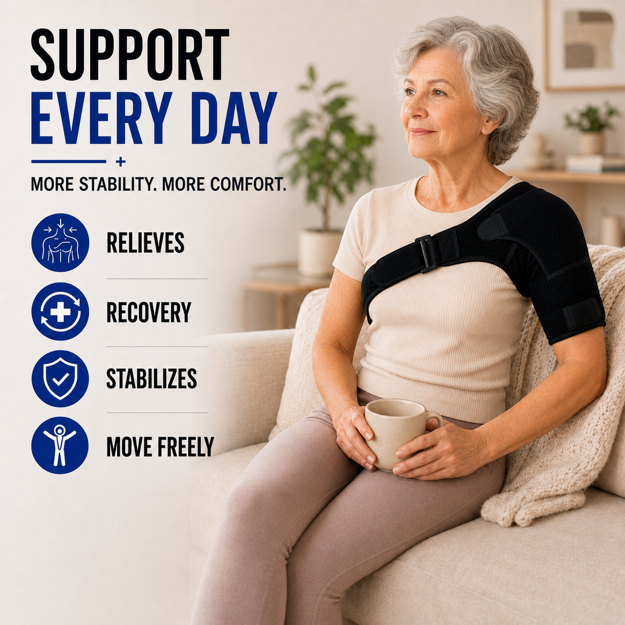 Bella | Shouldrax Adjustable Shoulder Support Wrap