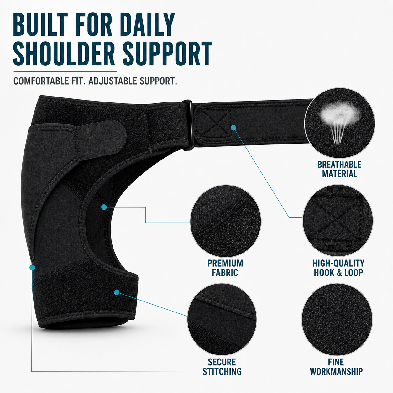 Bella | Shouldrax Adjustable Shoulder Support Wrap