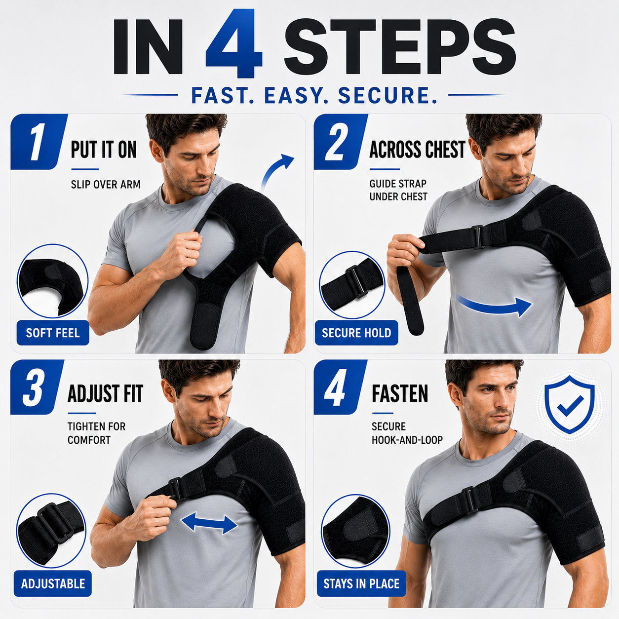 Bella | Shouldrax Adjustable Shoulder Support Wrap