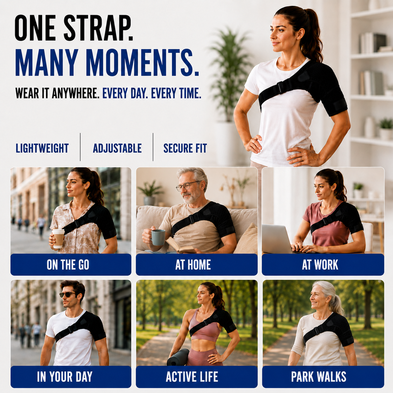 Bella | Shouldrax Adjustable Shoulder Support Wrap