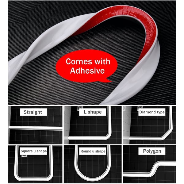 Bella | Silicone Water Retention Strip | Flexible Shower Splash Guard