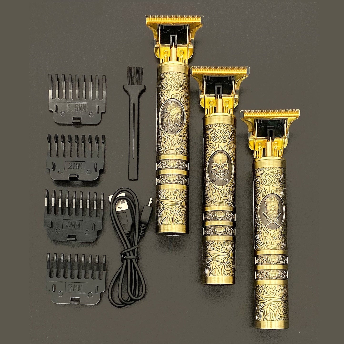 Bella Skull Vintage Trimmer - Rechargeable Incl. Attachments