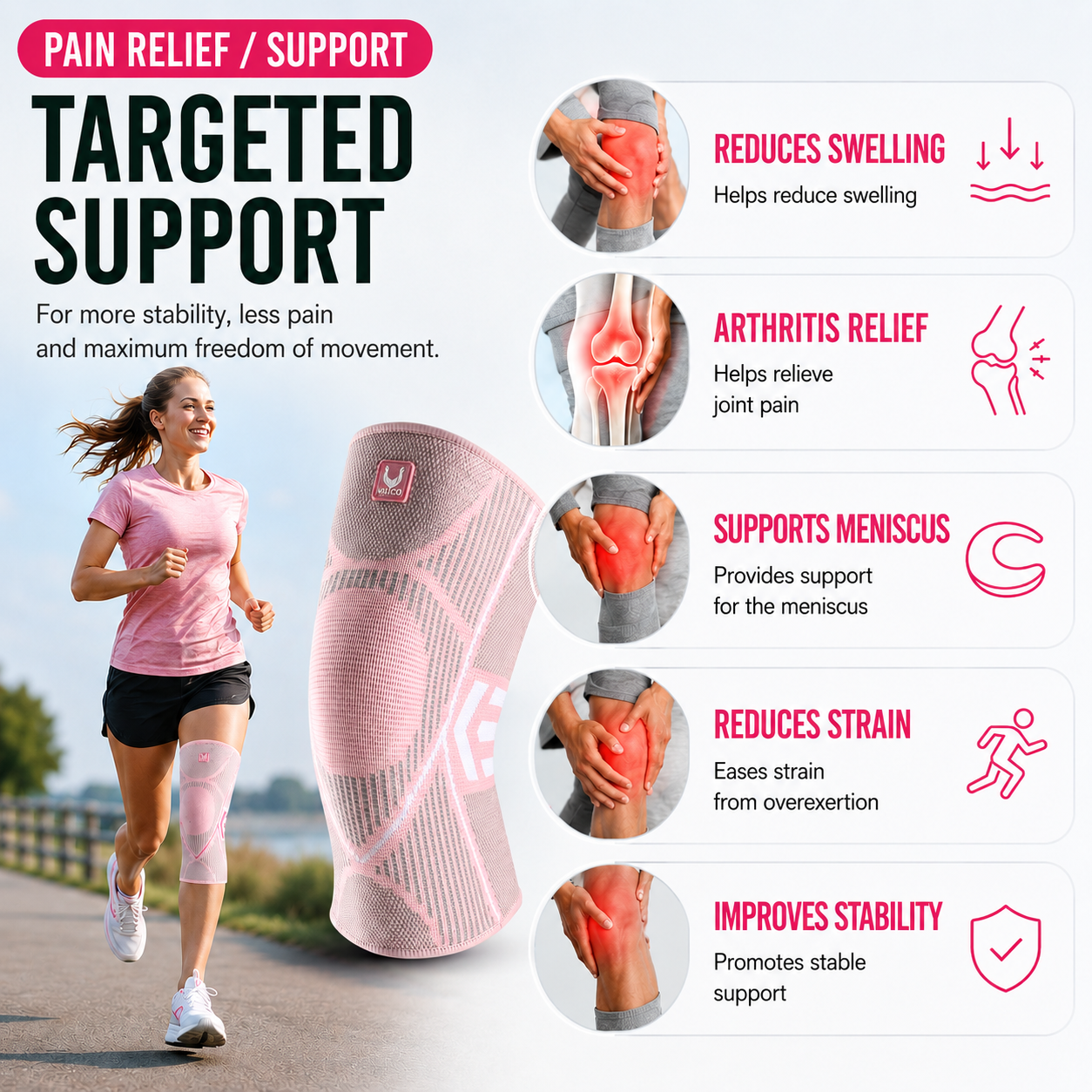 Bella | Stridexia Compression Knee Sleeve