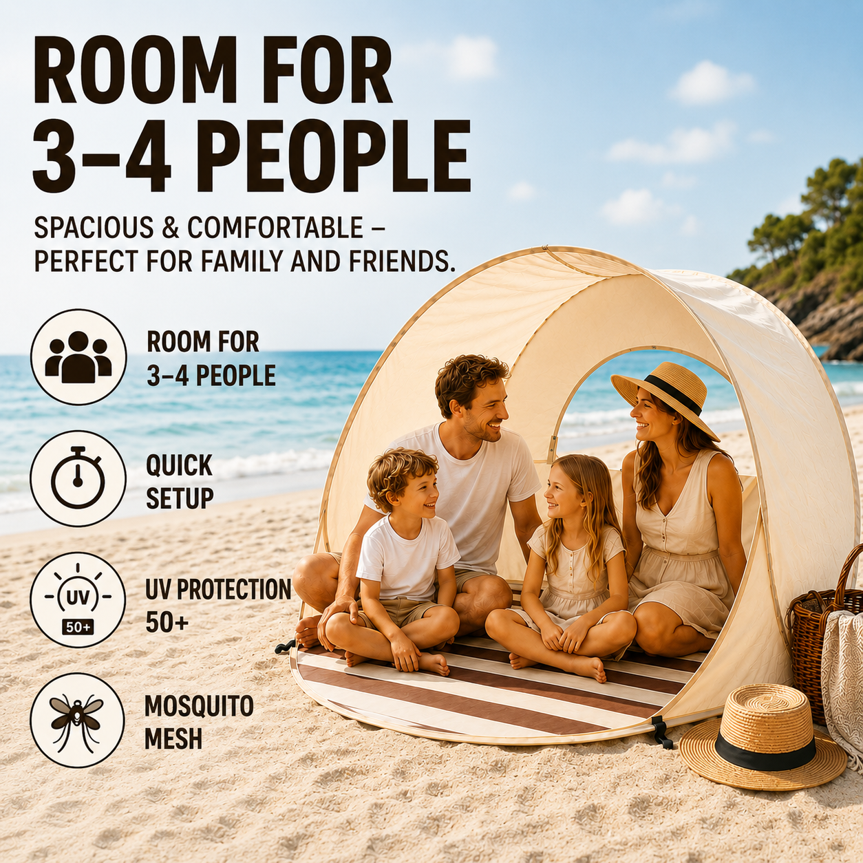 Bella | Sunverra Pop Up Beach Shelter