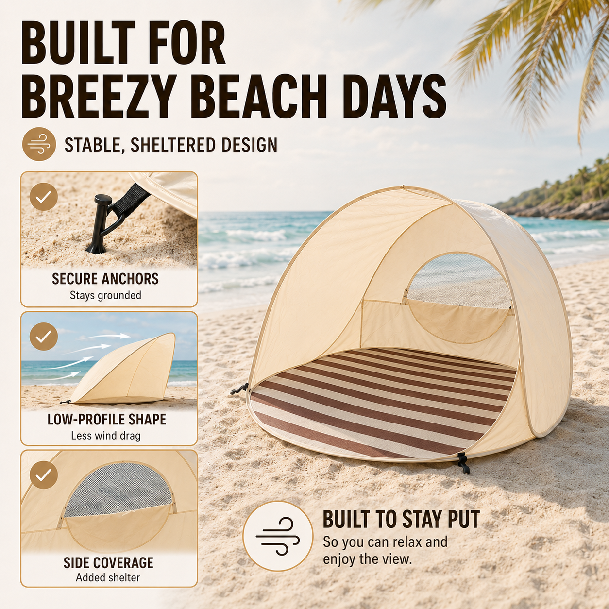 Bella | Sunverra Pop Up Beach Shelter