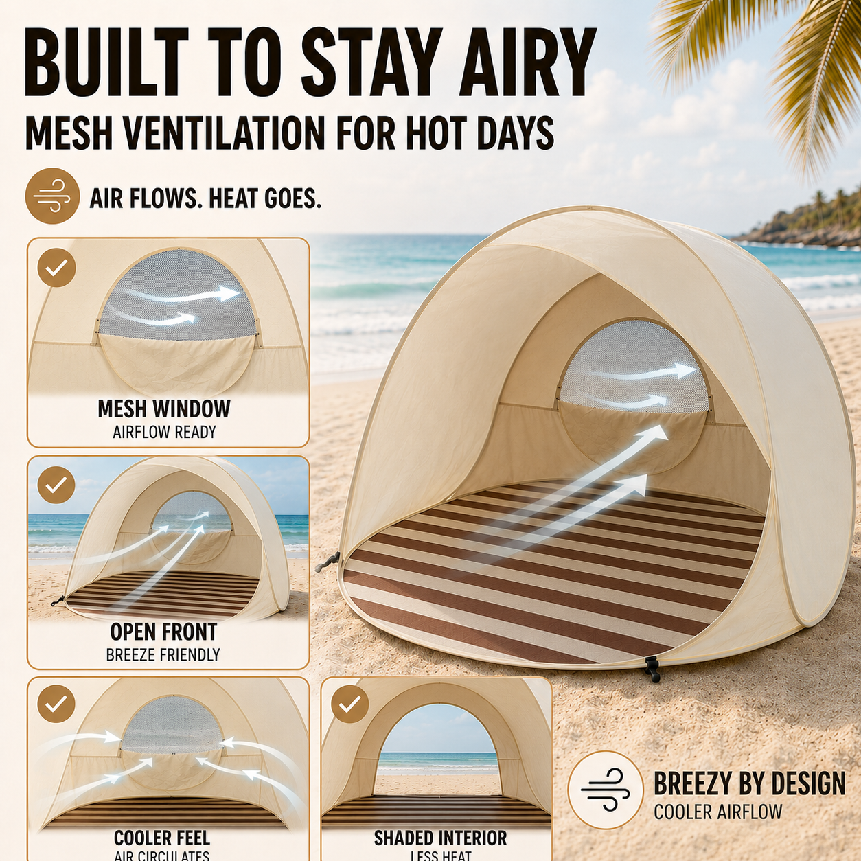 Bella | Sunverra Pop Up Beach Shelter