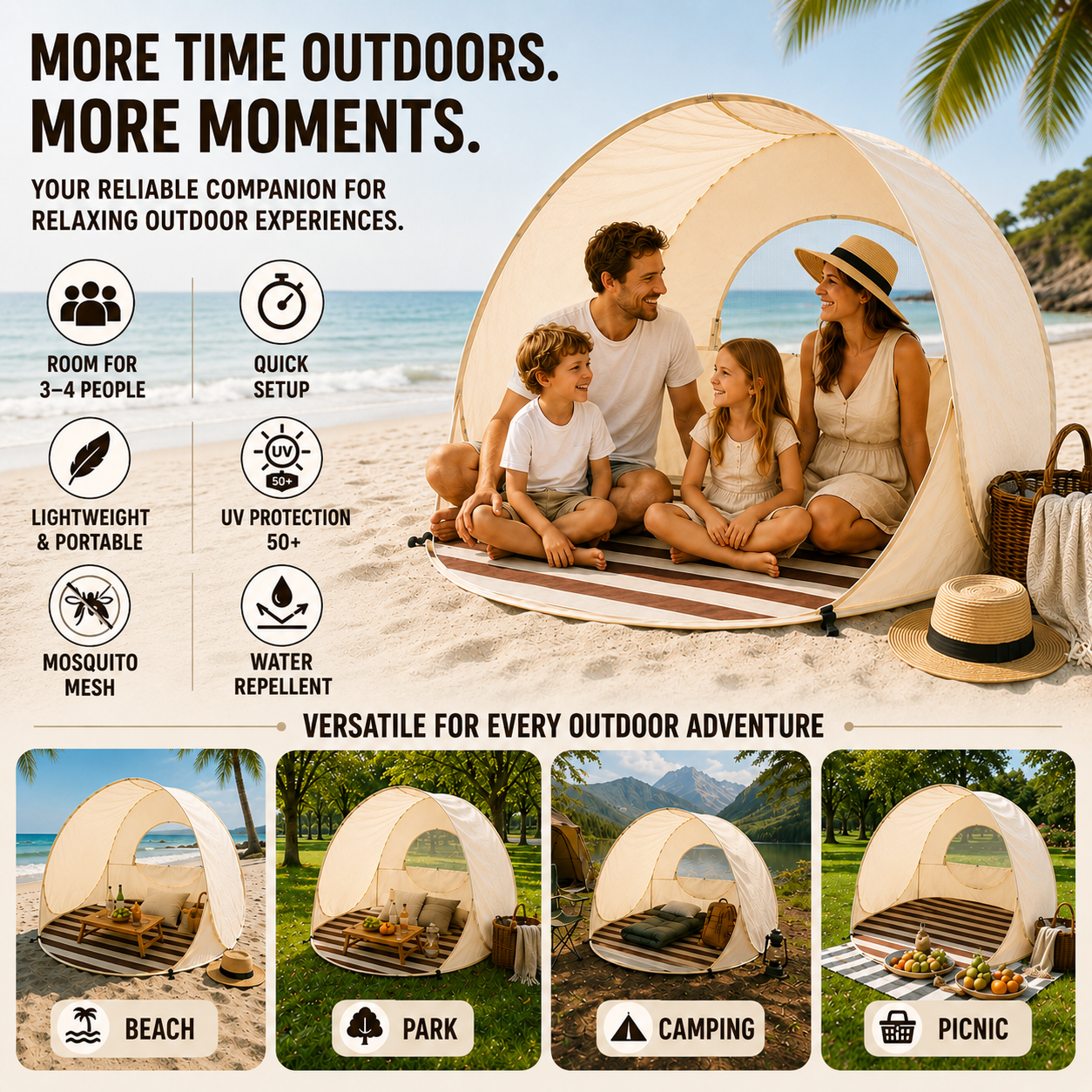 Bella | Sunverra Pop Up Beach Shelter