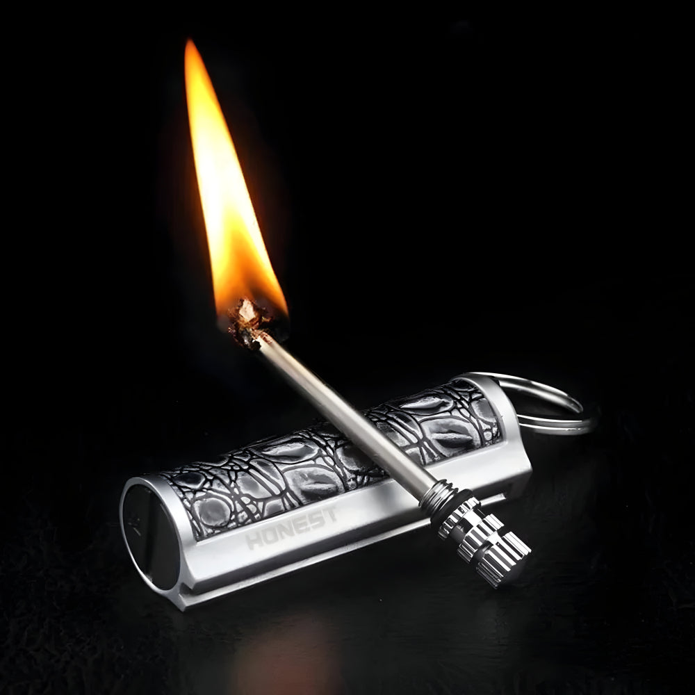 Bella | Survival Waterproof Flint Fire Starter Keychain