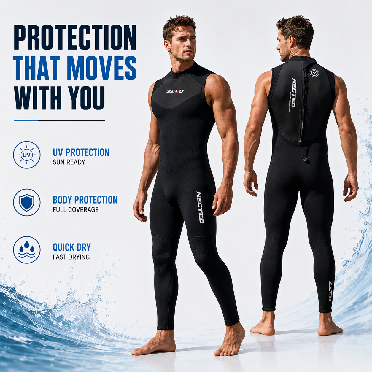 Bella | Tarnox Sleeveless One-Piece Wetsuit