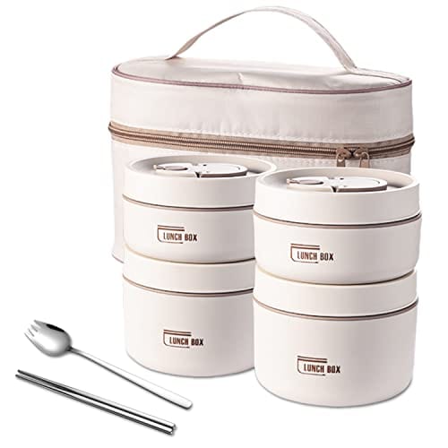 Bella Thermally Insulated Stainless Steel Lunch Box Containers