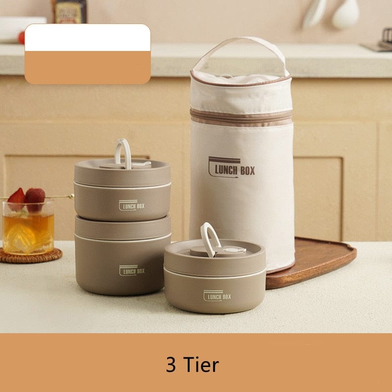 Bella Thermally Insulated Stainless Steel Lunch Box Containers
