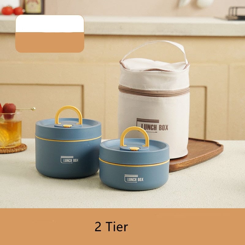 Bella Thermally Insulated Stainless Steel Lunch Box Containers