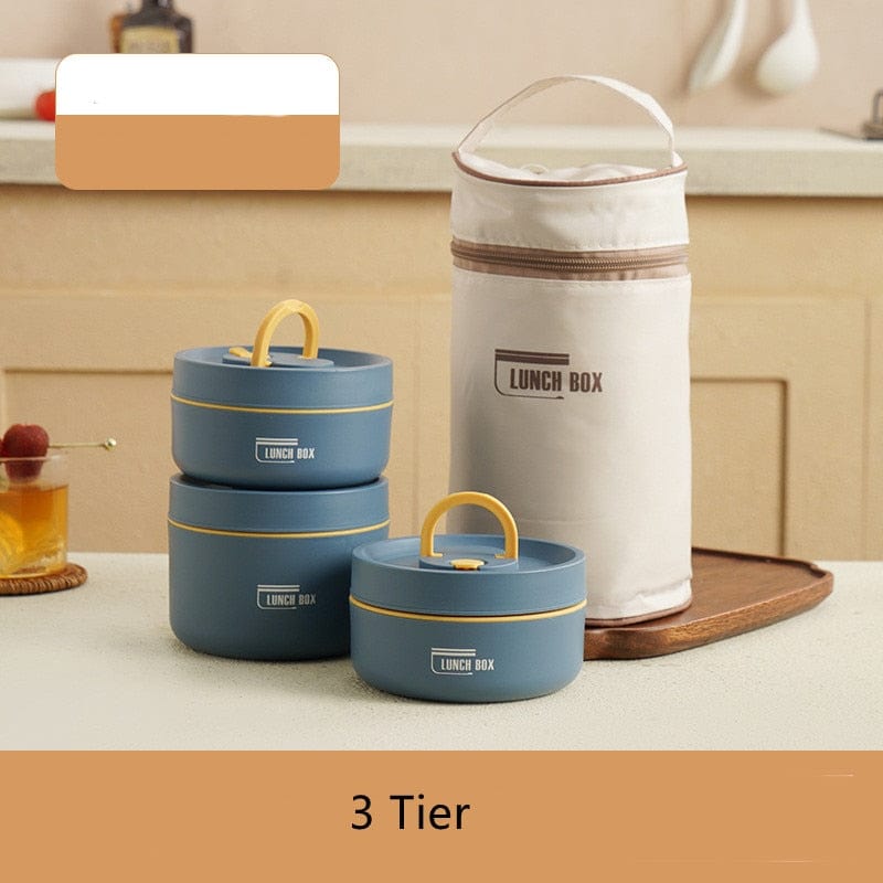Bella Thermally Insulated Stainless Steel Lunch Box Containers