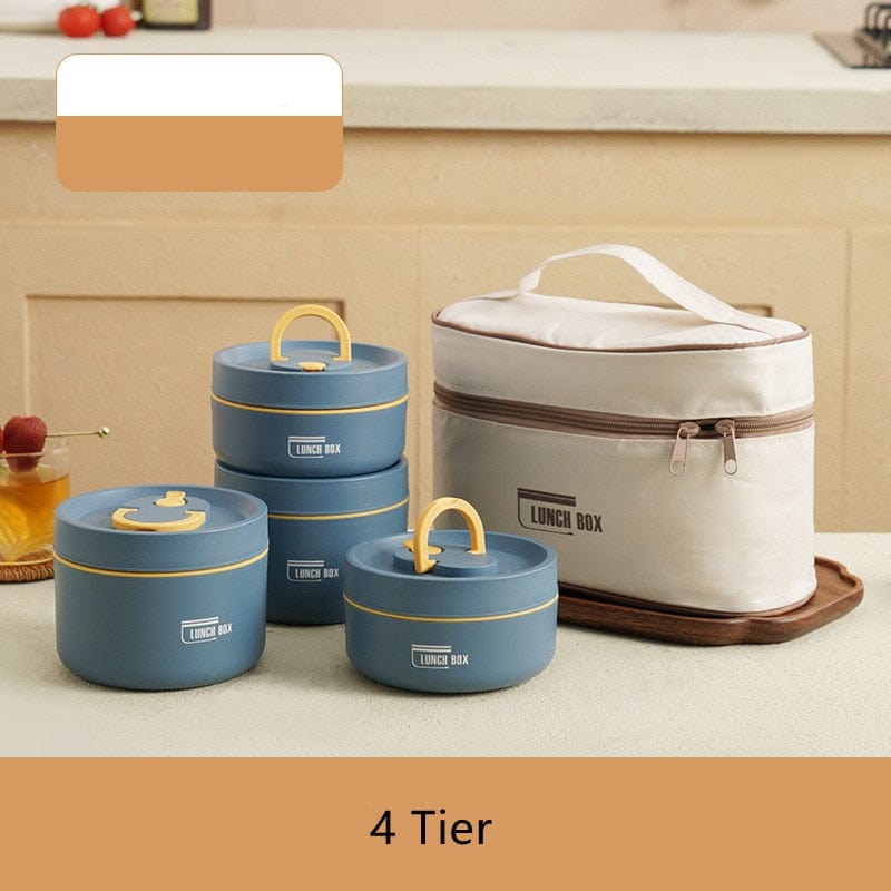 Bella Thermally Insulated Stainless Steel Lunch Box Containers