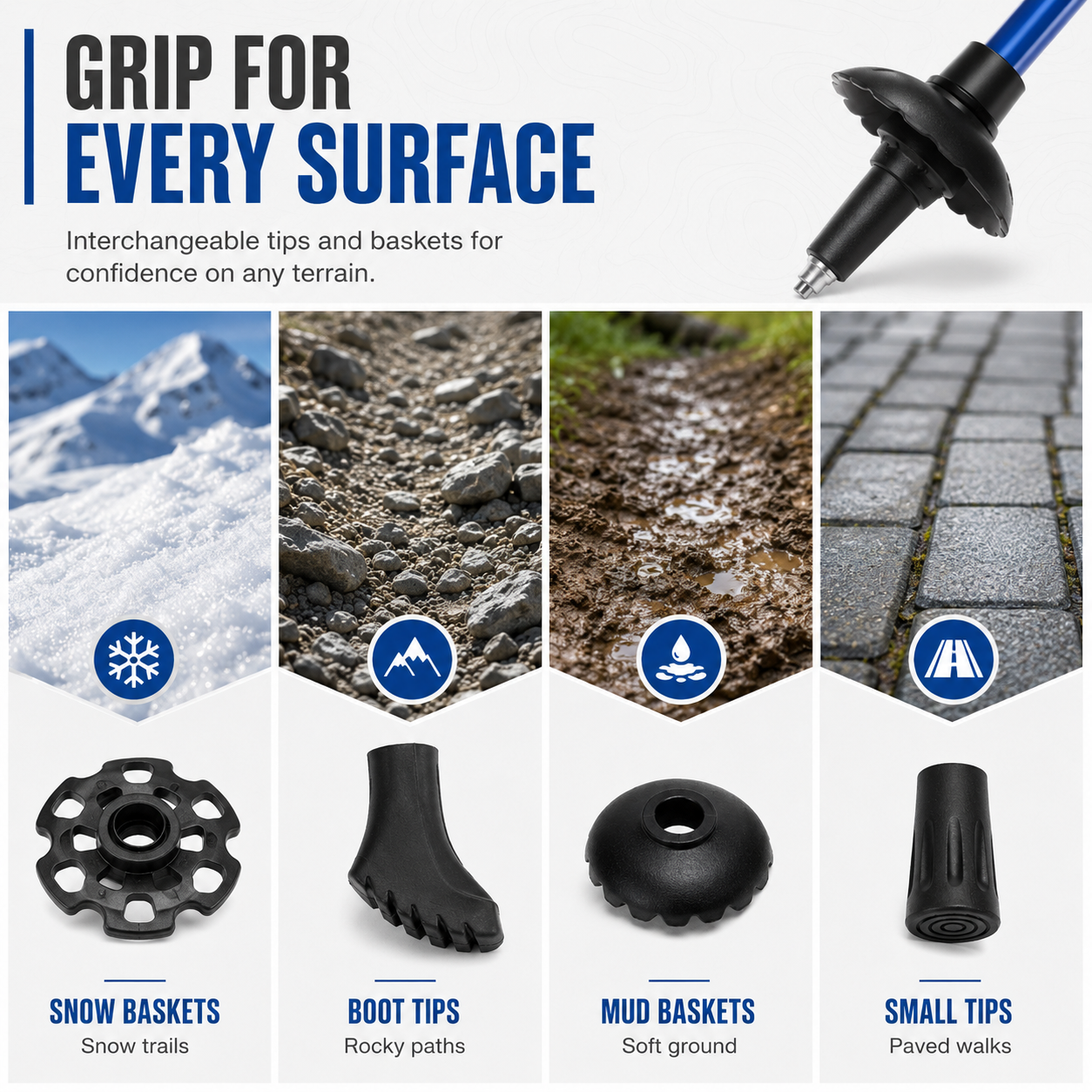 Bella | Trailara Foldable Telescopic Trekking Pole