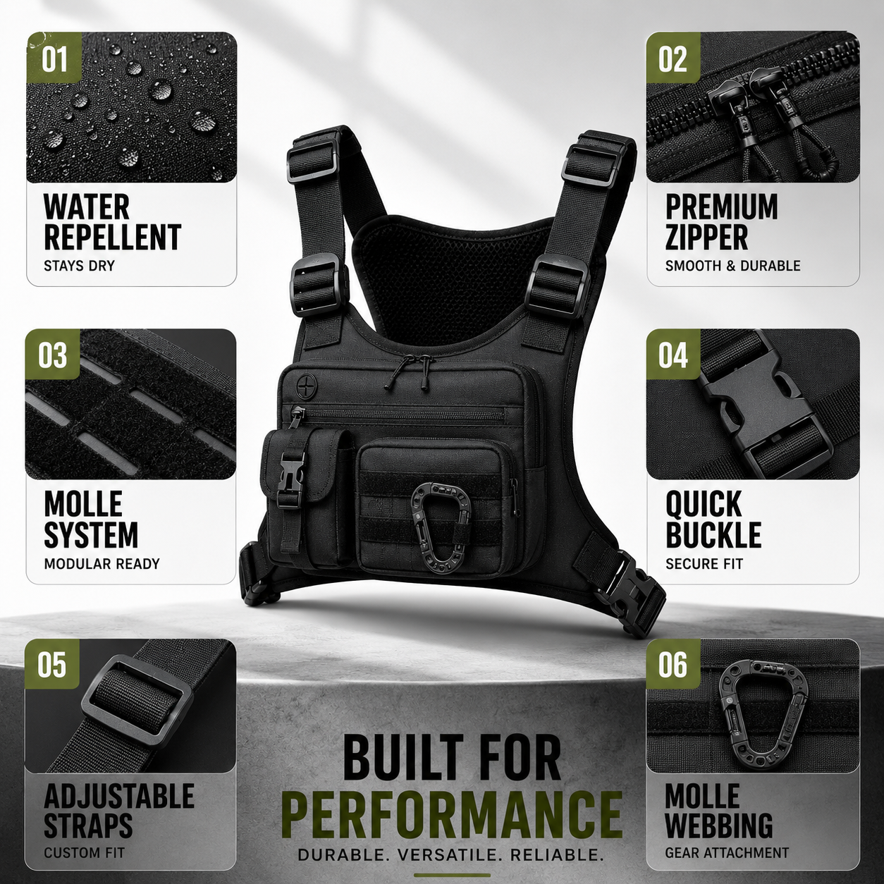 Bella | Valcenta Compact Tactical Chest Rig
