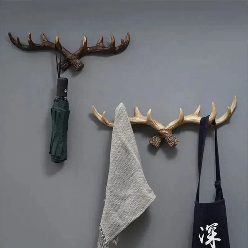 Bella | Vintage Antler Wall Hook Rustic Coat Rack