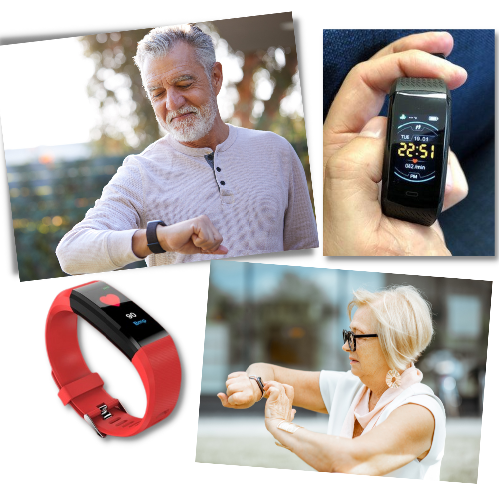 Bella | VitaWatch | Senior Smartwatch with Health Monitor and Large LED Screen