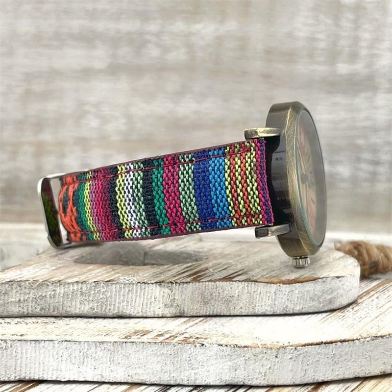 Bella with Multicoloured Rainbow Pattern