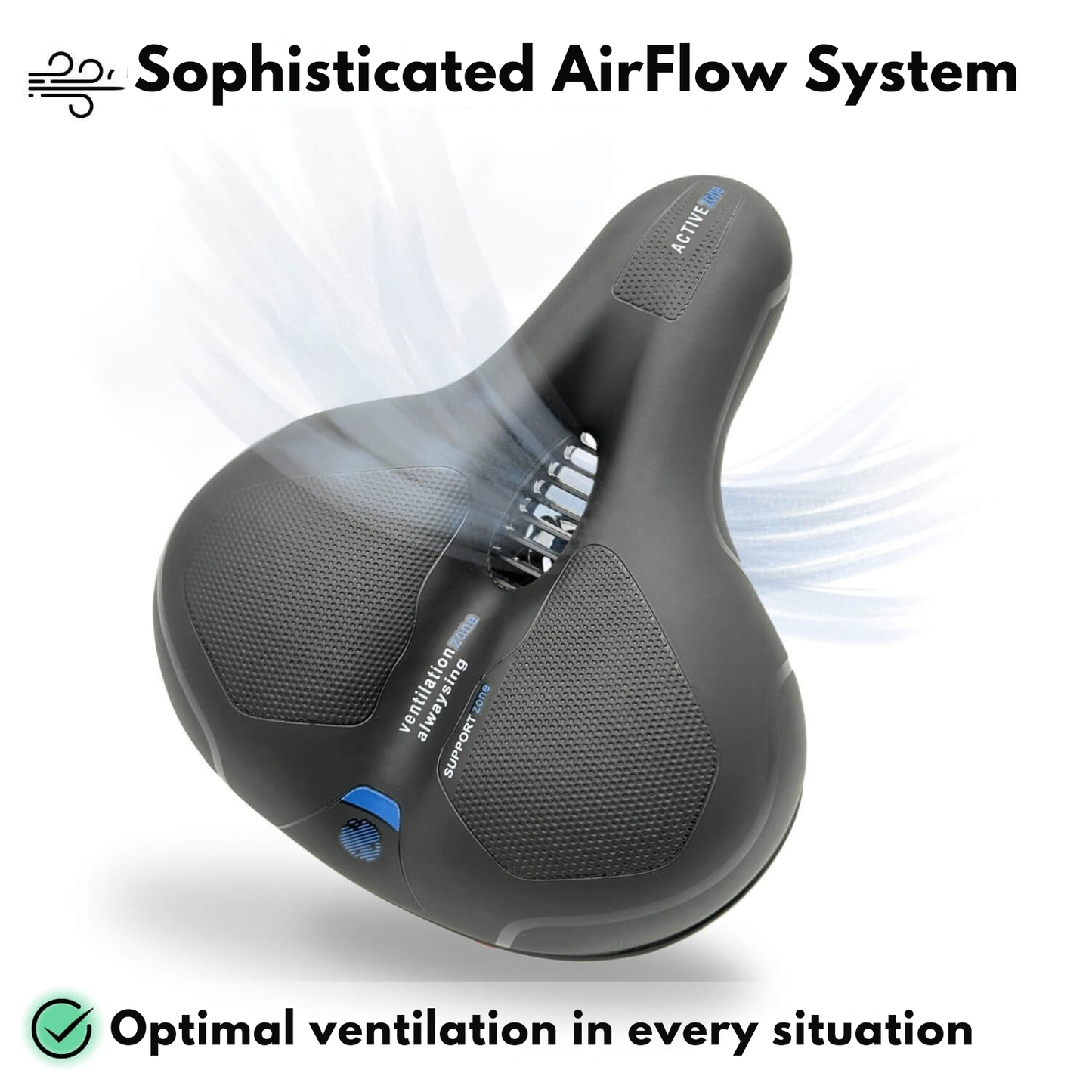 Bicycle Saddle | Ergonomic Comfort | Shock-Absorbing | RideRelief