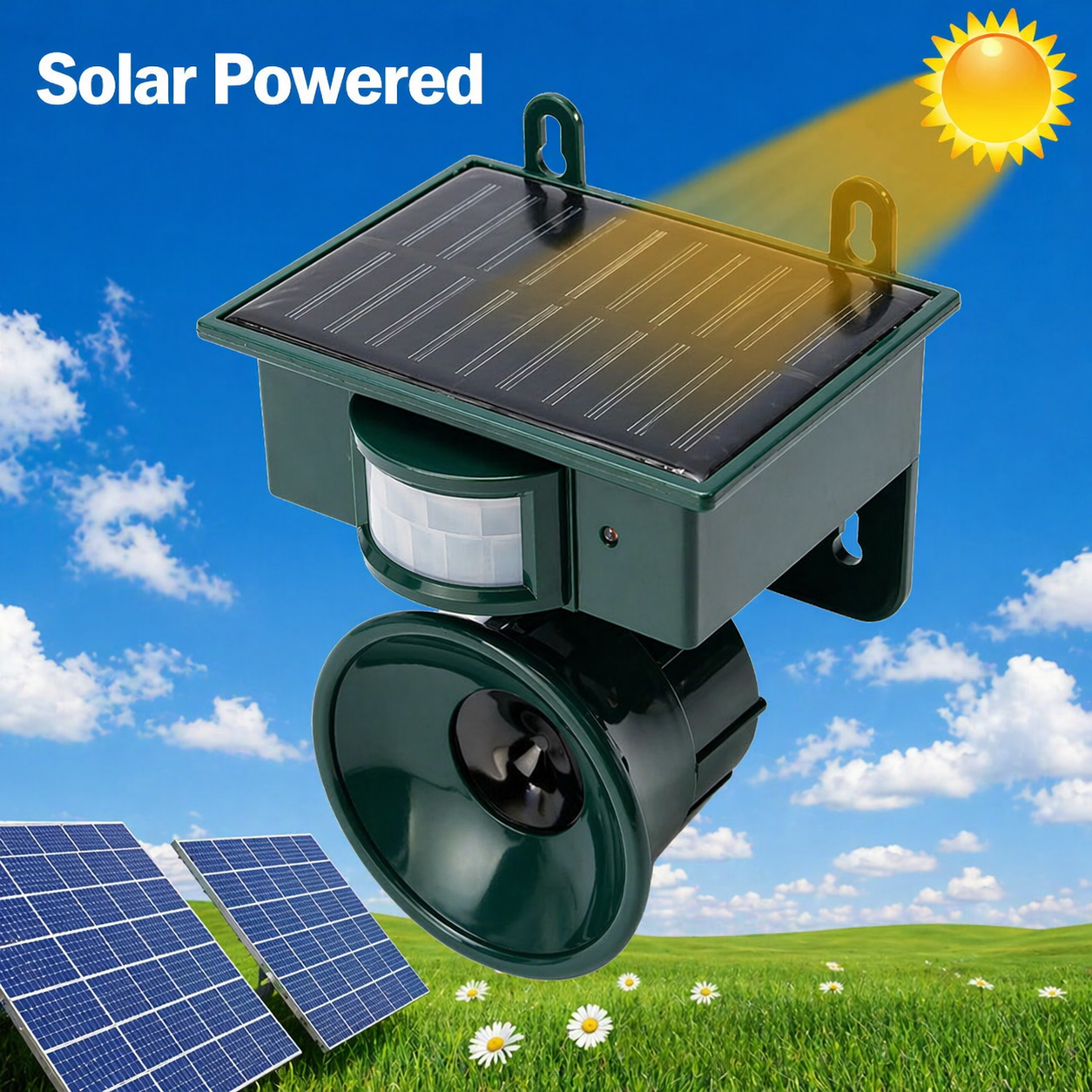 Bird Repeller | Solar-Powered Sensor | Animal-Friendly Predator Calls | Birdfend