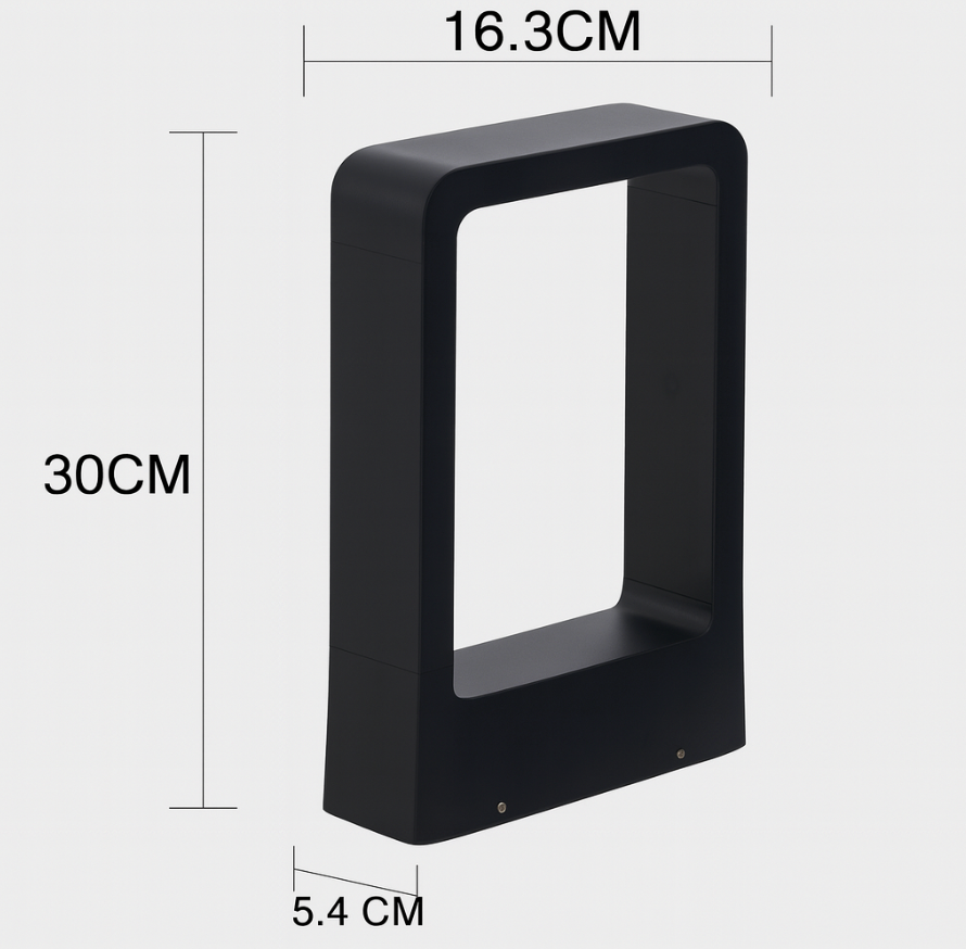 Black Aluminum LED Pathway Light - Modern Outdoor Garden Lighting - Weather Resistant - Image 2