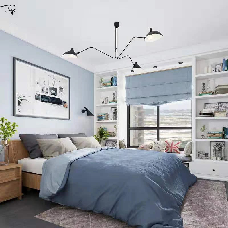 Black Metal 3-Arm Ceiling Lamp - Adjustable - Modern Style - Image 5
