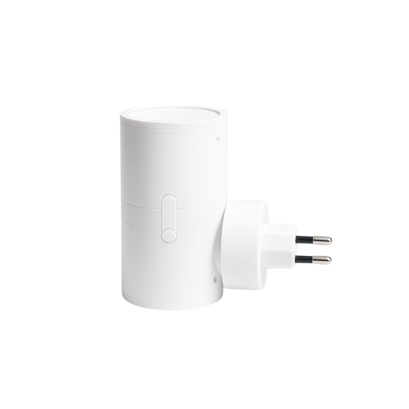 Black Metal Wall Lamp - Modern Plug-In Sconce with Day/Night Sensor - Image 3