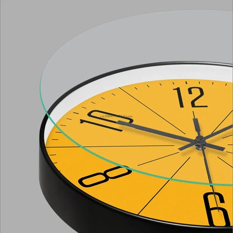 Black Scandinavian Wall Clock - Precise & Stylish