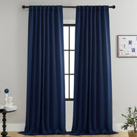 Blackout Curtains - Thermal Insulated - Elegant Microfiber - 2 Panel Set