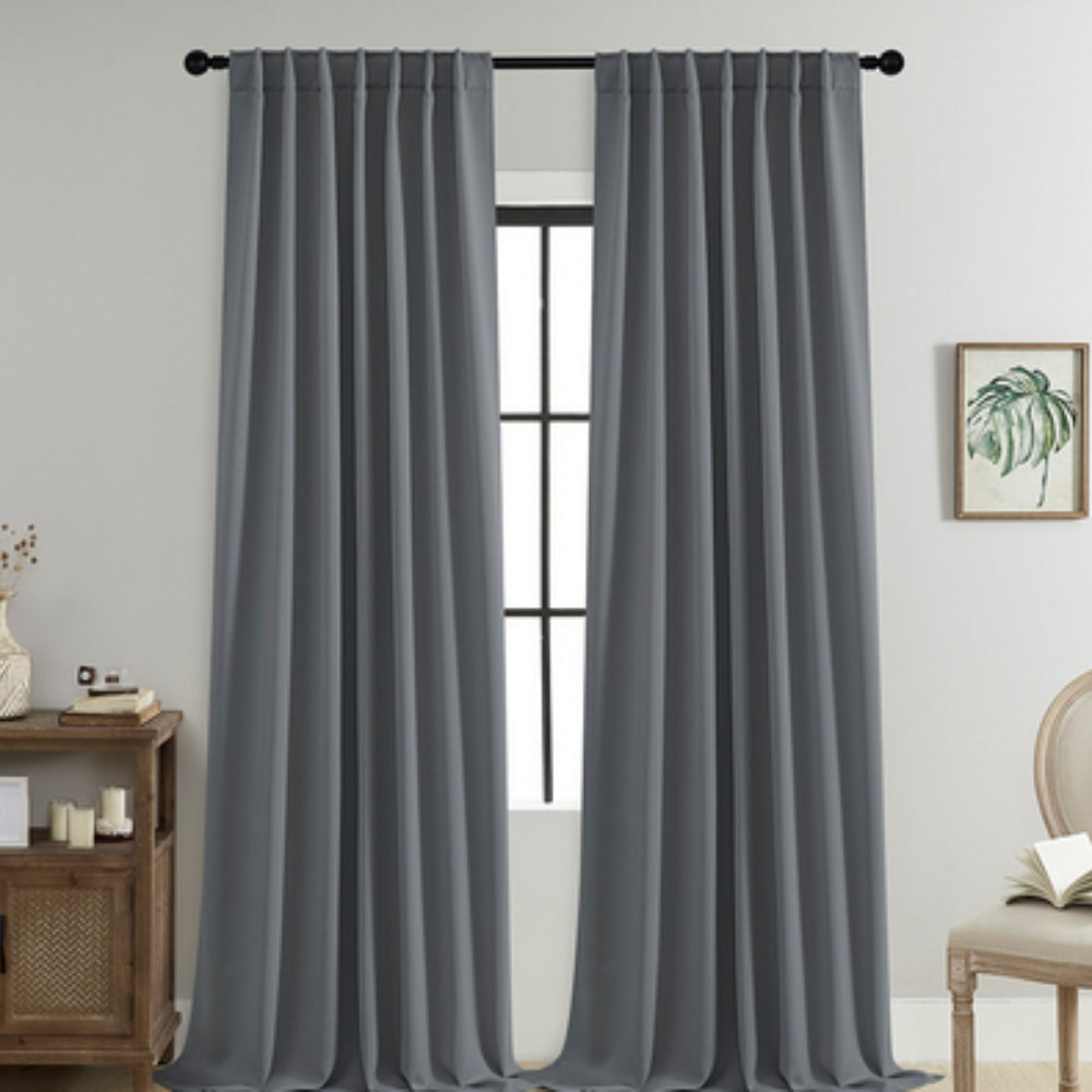 Blackout Curtains - Thermal Insulated - Elegant Microfiber - 2 Panel Set - Image 12