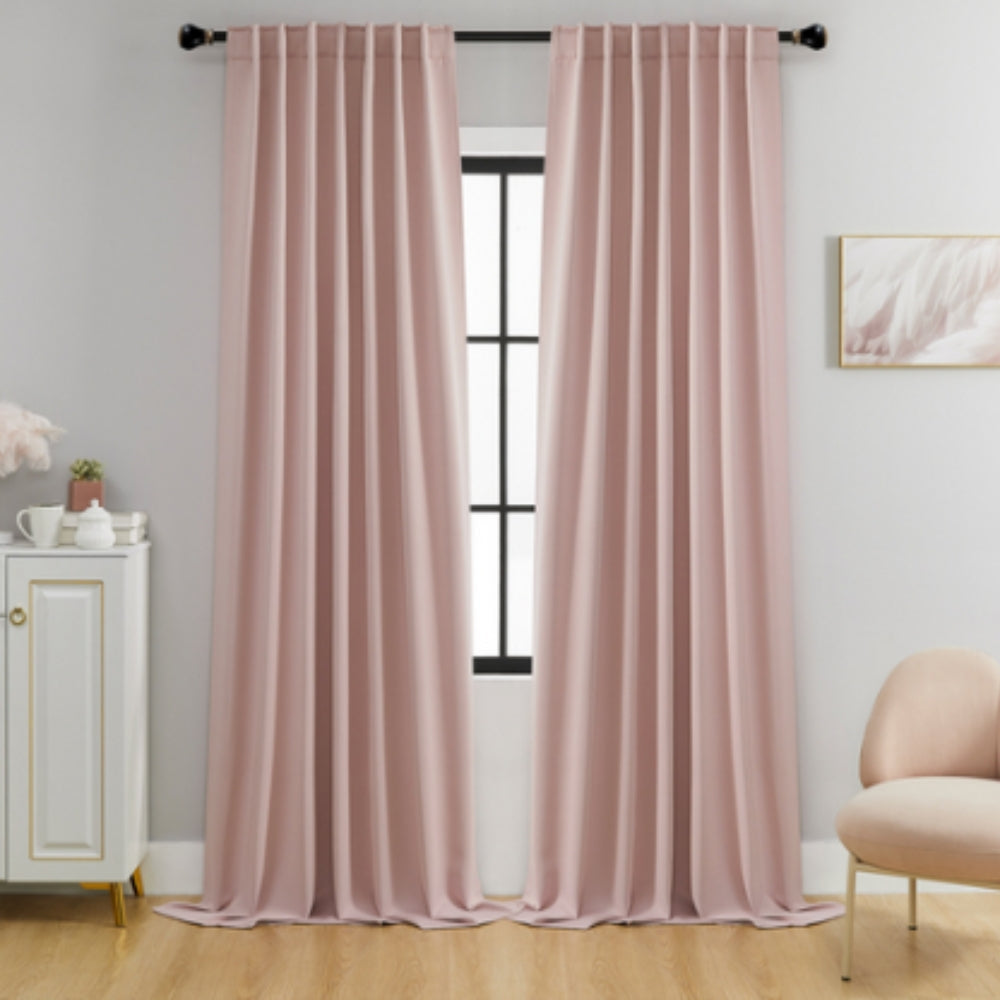Blackout Curtains - Thermal Insulated - Elegant Microfiber - 2 Panel Set - Image 3
