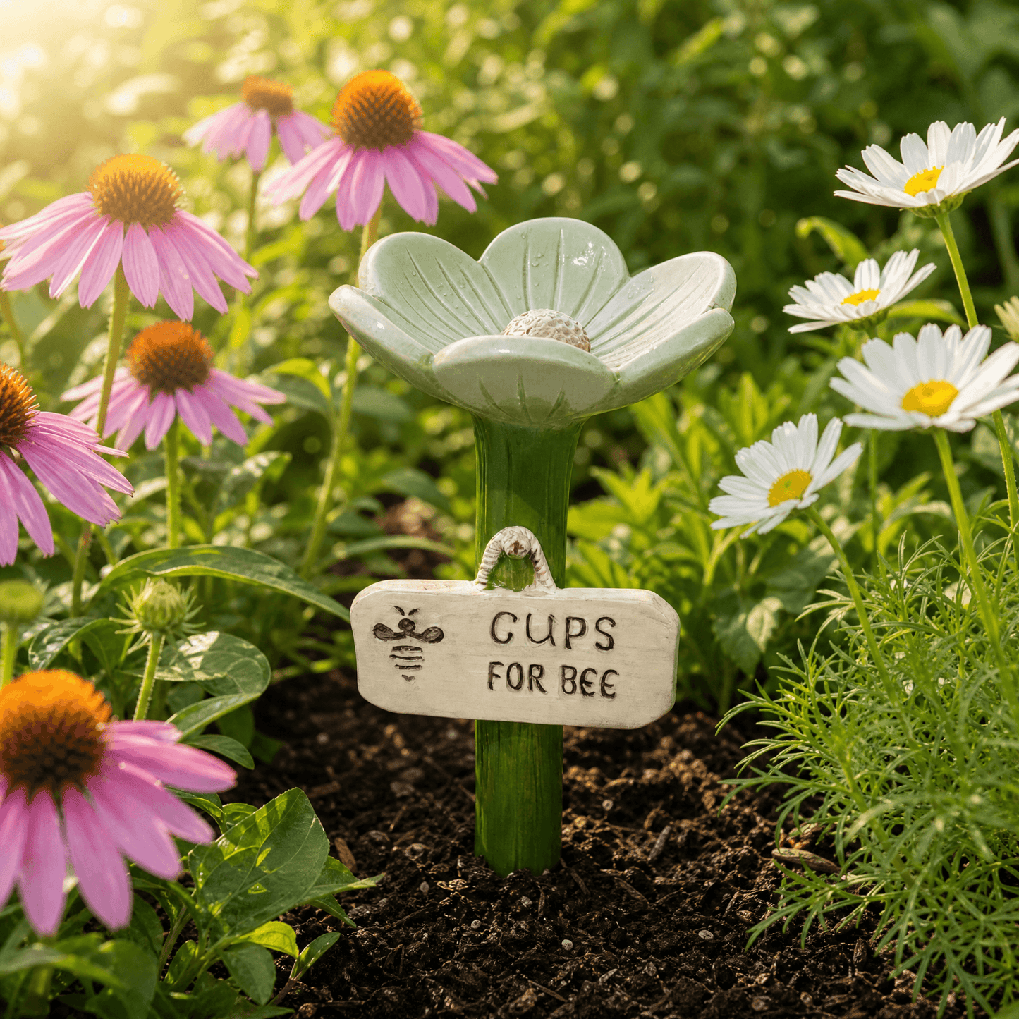 Bloomsip – Flower Shaped Bee Watering Station