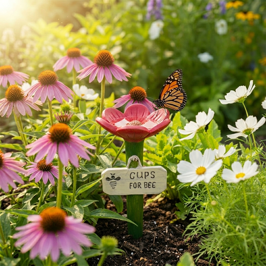 Bloomsip – Flower Shaped Bee Watering Station
