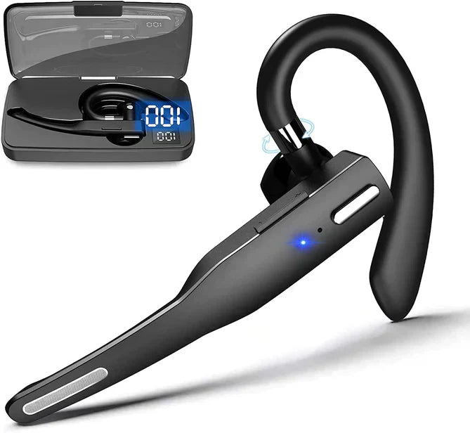 Bluetooth 5.1 Noise Cancelling Headset with Dual Mics for Men
