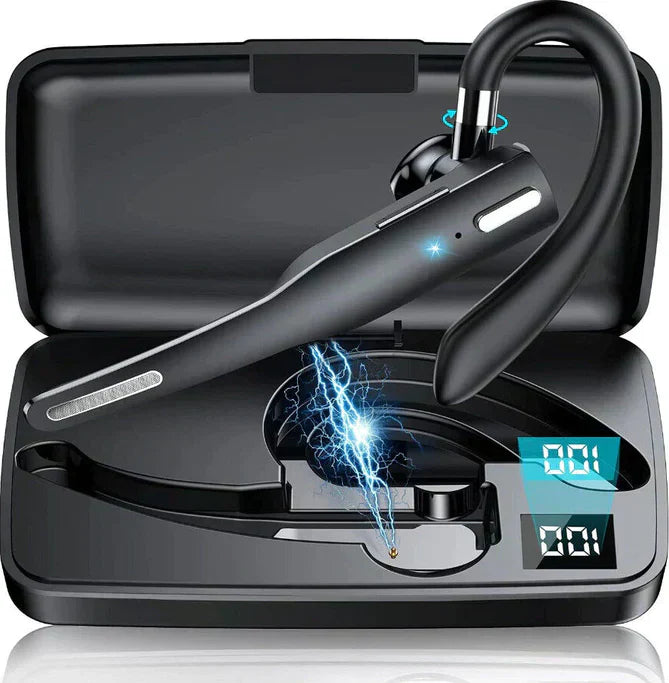 Bluetooth 5.1 Noise Cancelling Headset with Dual Mics for Men