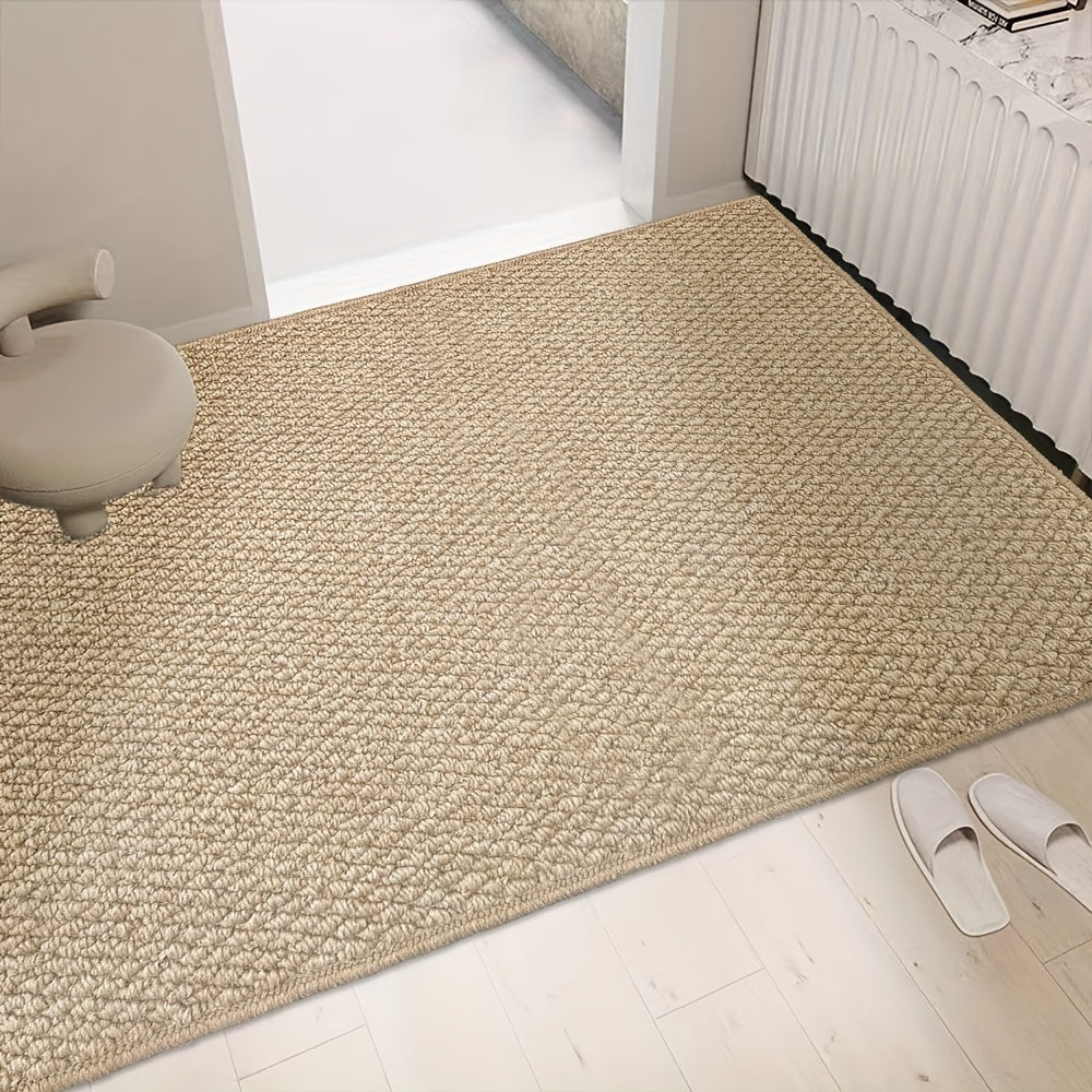 Braided Doormat - Beige Jute Rug - Indoor Outdoor - Water Resistant - Image 2